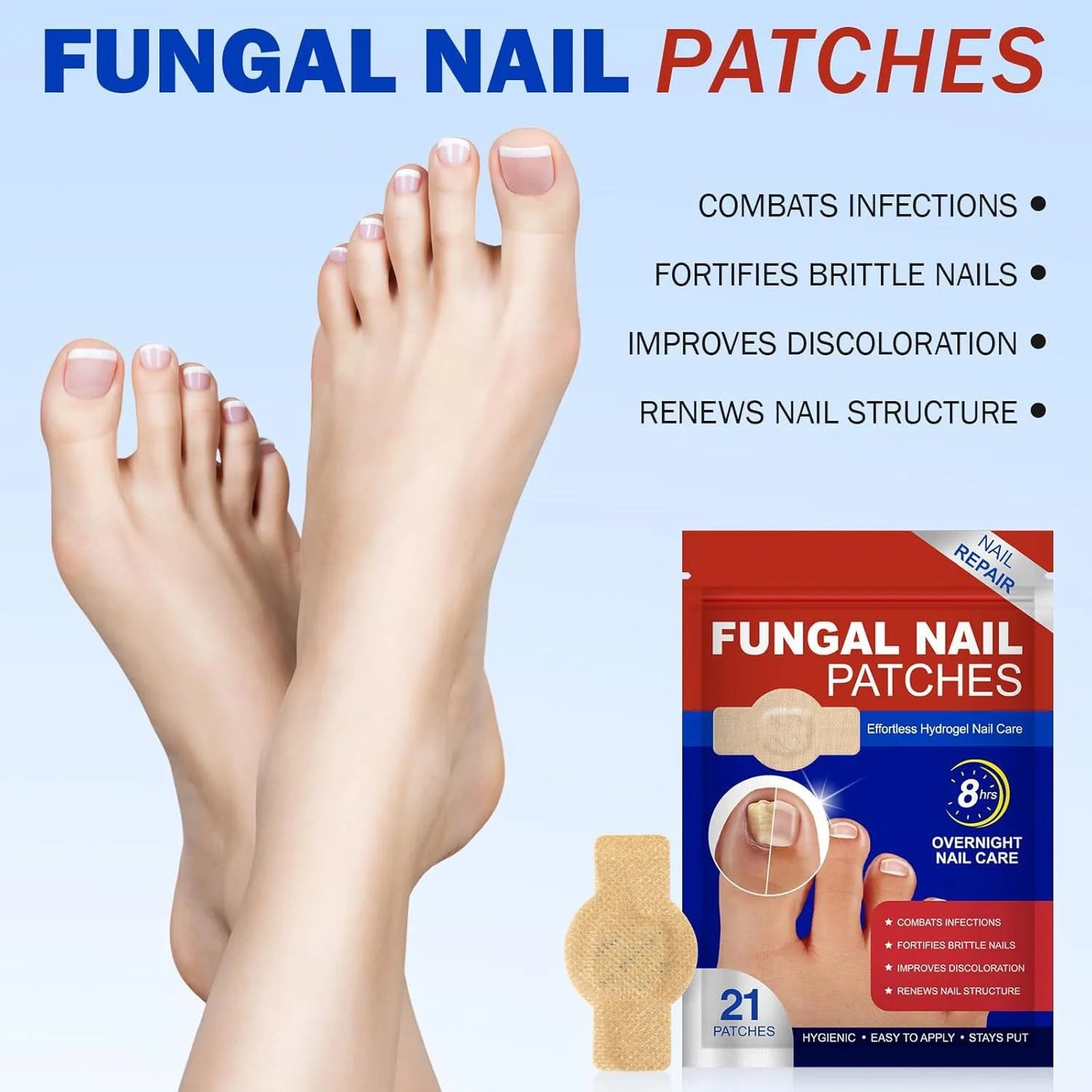 Nail Fungus & Ingrown Toenail Patch – Waterproof Foot Repair