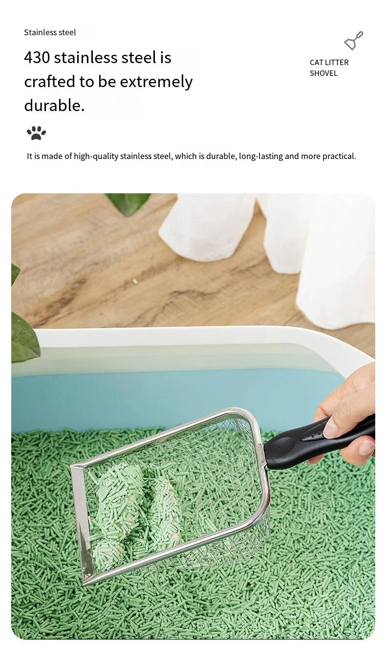 Metal Cat Litter Scoop – Stainless Steel Scooper