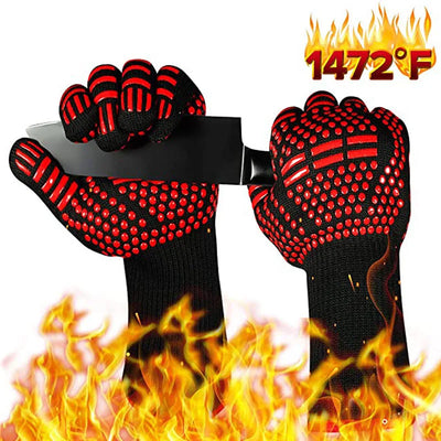 Anti-Heat Cooking Gloves – BBQ & Oven Fireproof Mitts Garden Tool