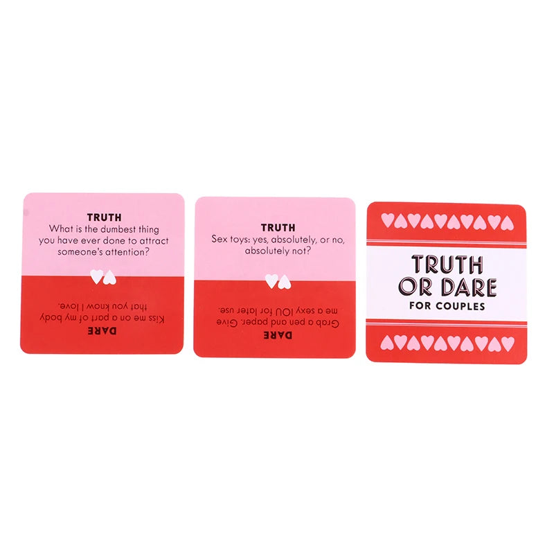 51 Truth or Dare Cards for Couples – Sexy English Version