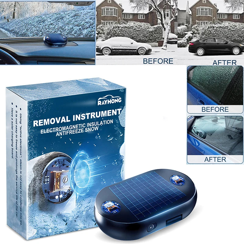 Solar Snow Remover for Cars De-Icer & Anti-Freeze
