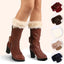 Turn-Over Fur Boot Cuffs – Warm Leg Warmers & Foot Covers