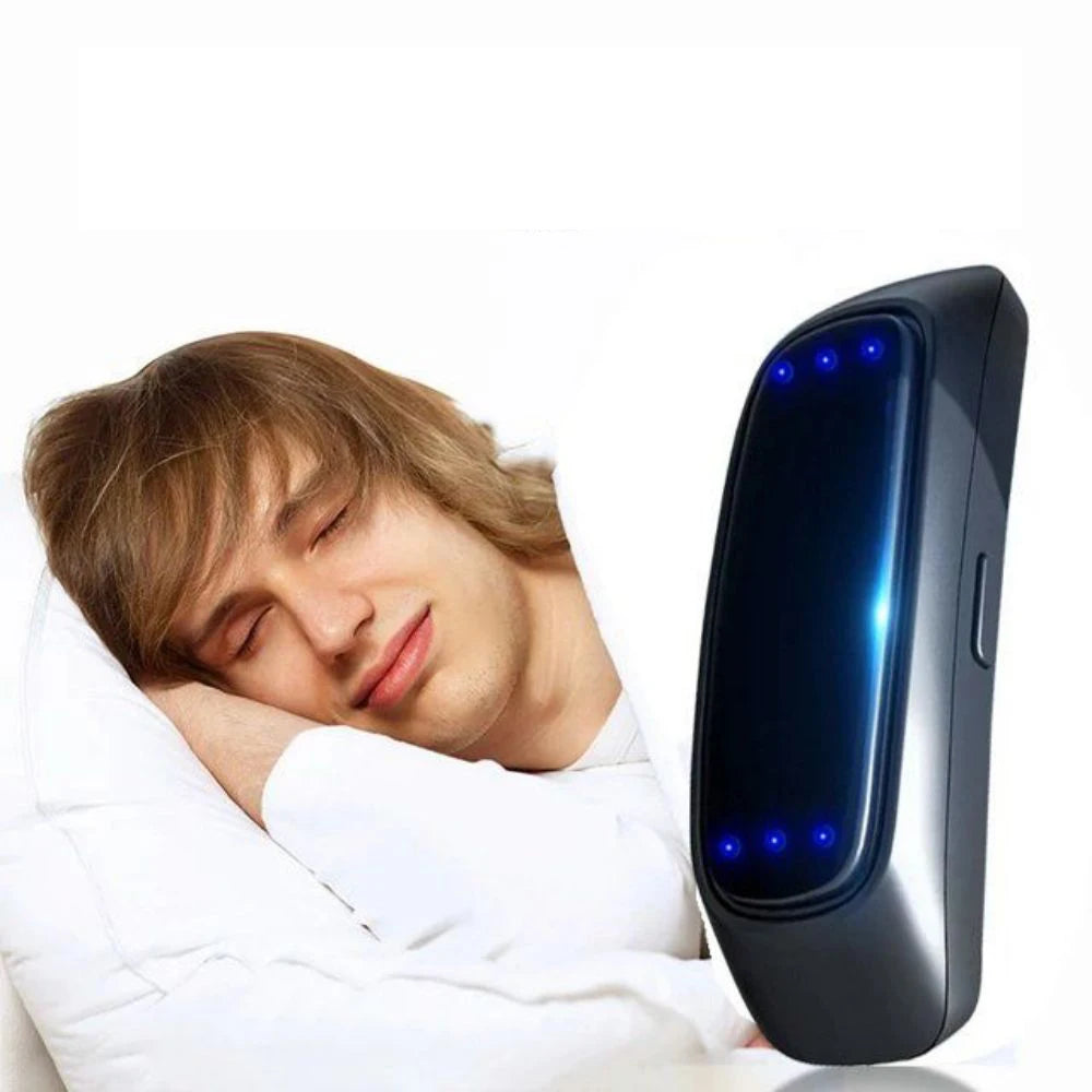 Dispositif anti-ronflement USB EMS – Aide au sommeil intelligente et portable