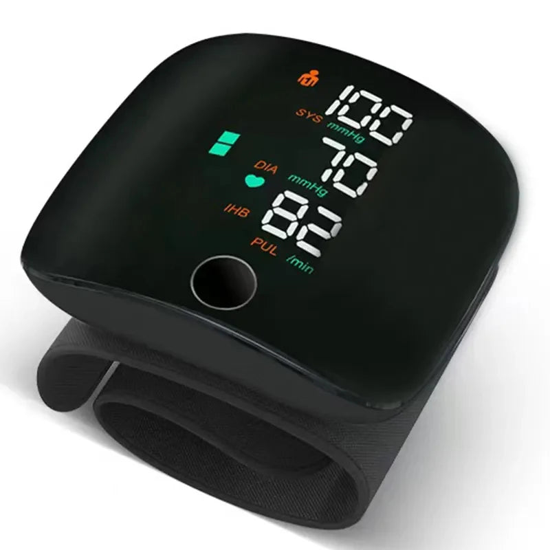 Rechargeable Wrist BP Monitor Digital Heart Rate Pulse