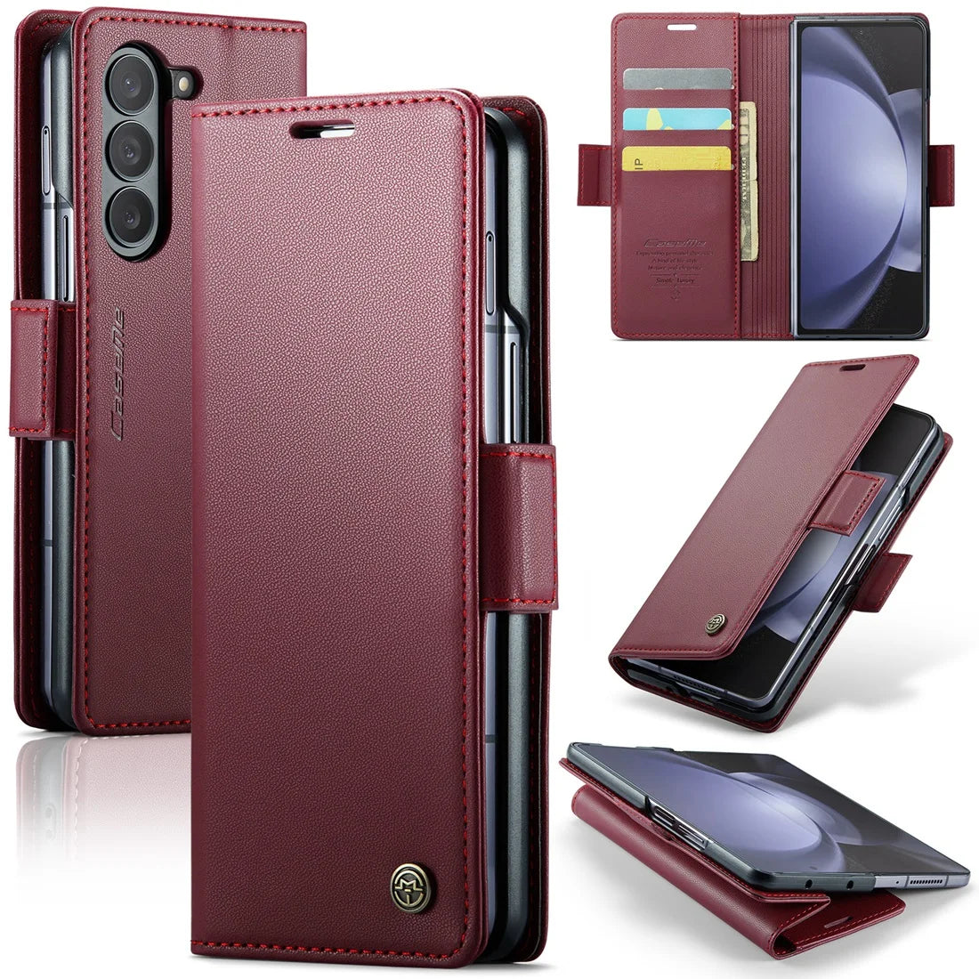 Samsung Galaxy Z Fold Wallet Case – Shockproof Leather