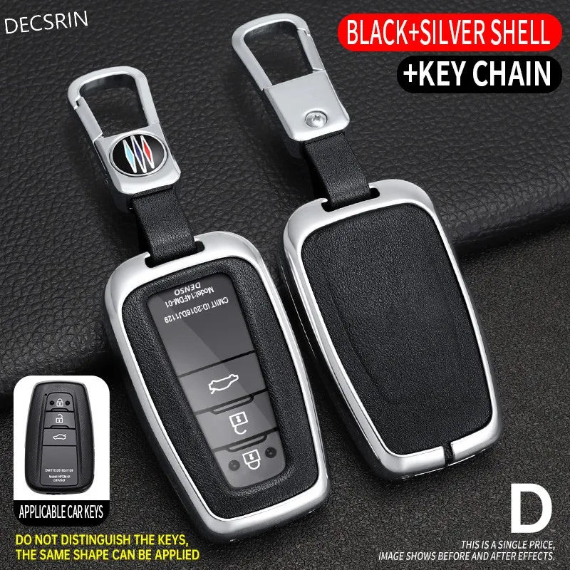 Toyota Key Cover – Luxury Zinc Alloy & Leather Case