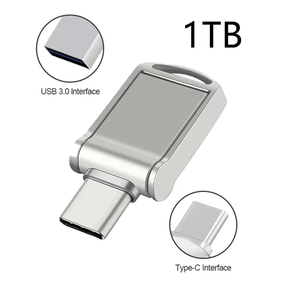 Type-C USB Flash Drive 2TB – High-Speed USB 3.0 OTG