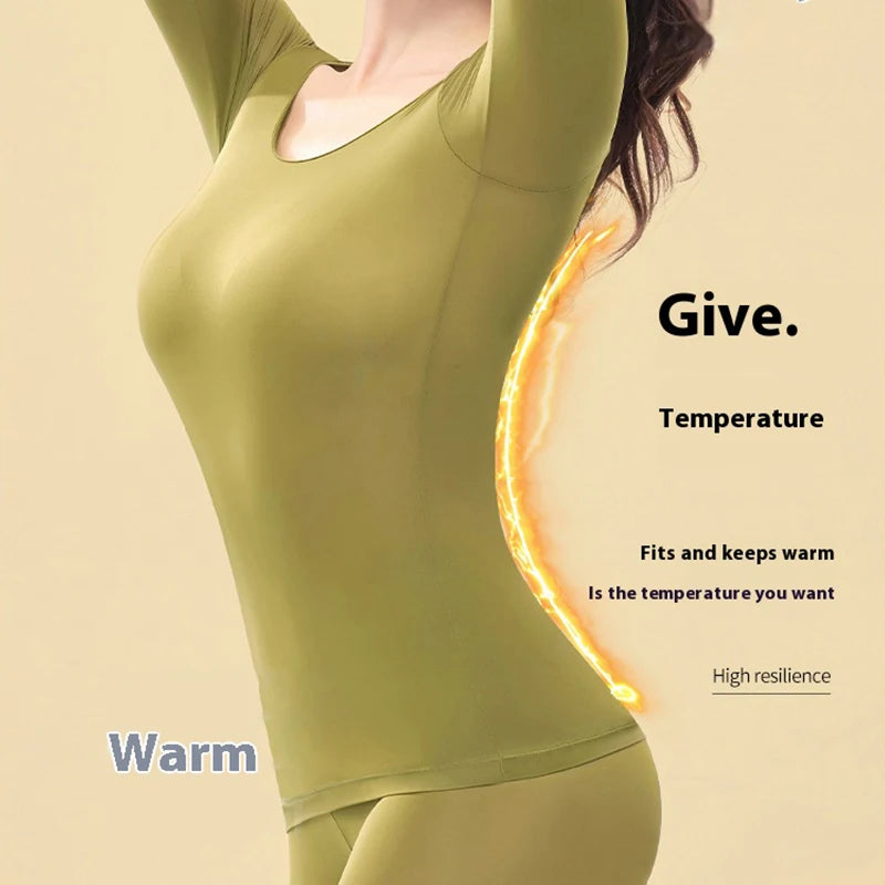 Women’s Seamless Thermal Underwear Set – Warm Winter
