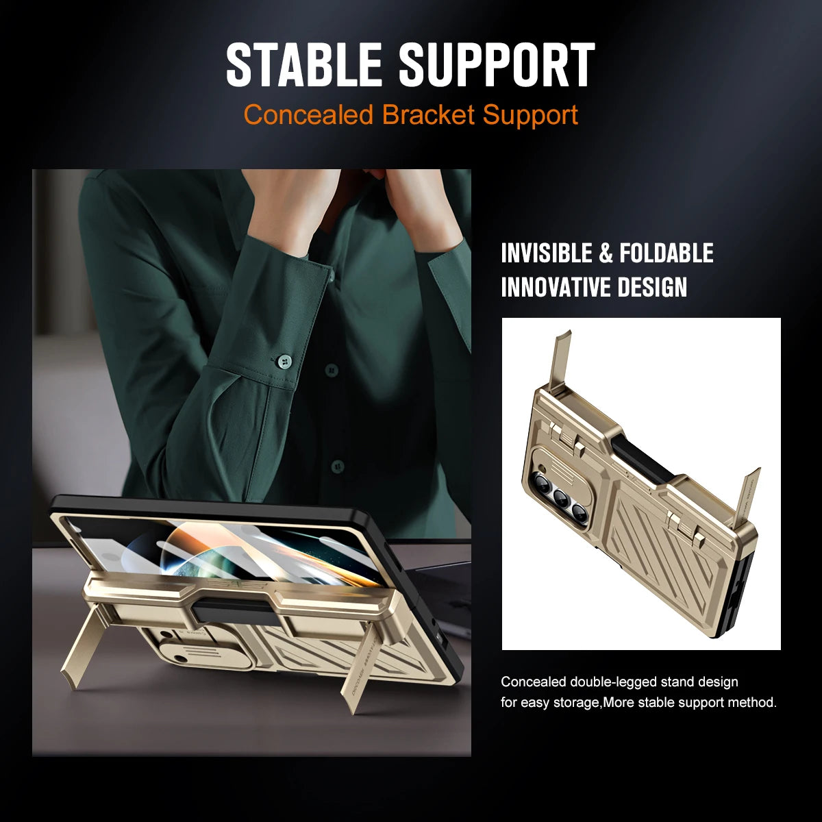 Heavy-Duty TPU Fold Case – Screen Protector & Stylus