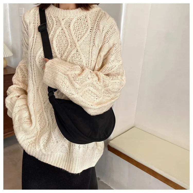 Sac à bandoulière en nylon pour femmes – Sac à main de voyage