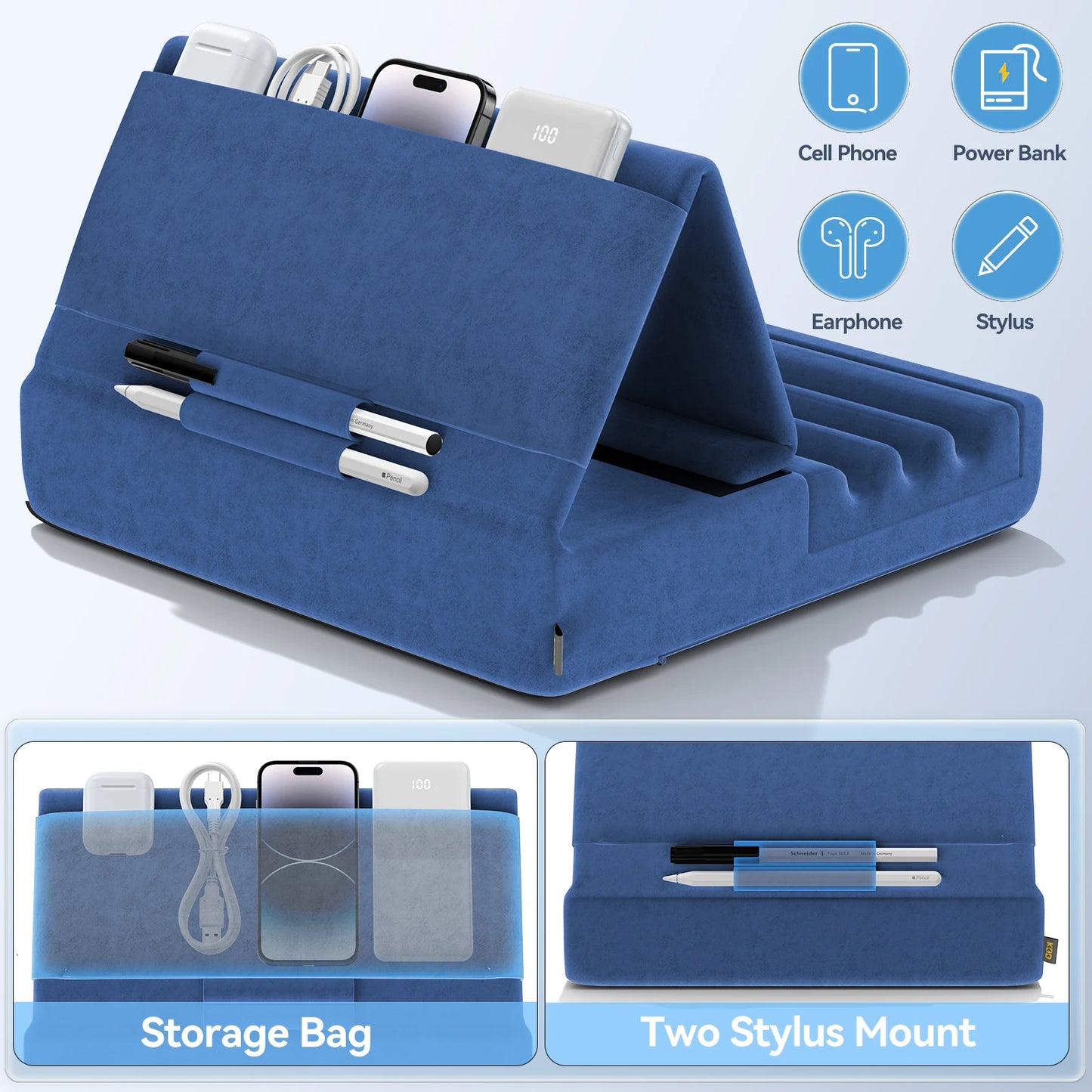 Soft Lap Tablet Stand – Foldable Cushion Dock for iPad & All Tablets