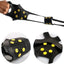 2-Pack Anti-Slip Shoe Grips with Steel Spikes for Snow & Ice
