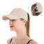 Summer Solid Color Baseball Cap – Women Ponytail Sports Cap