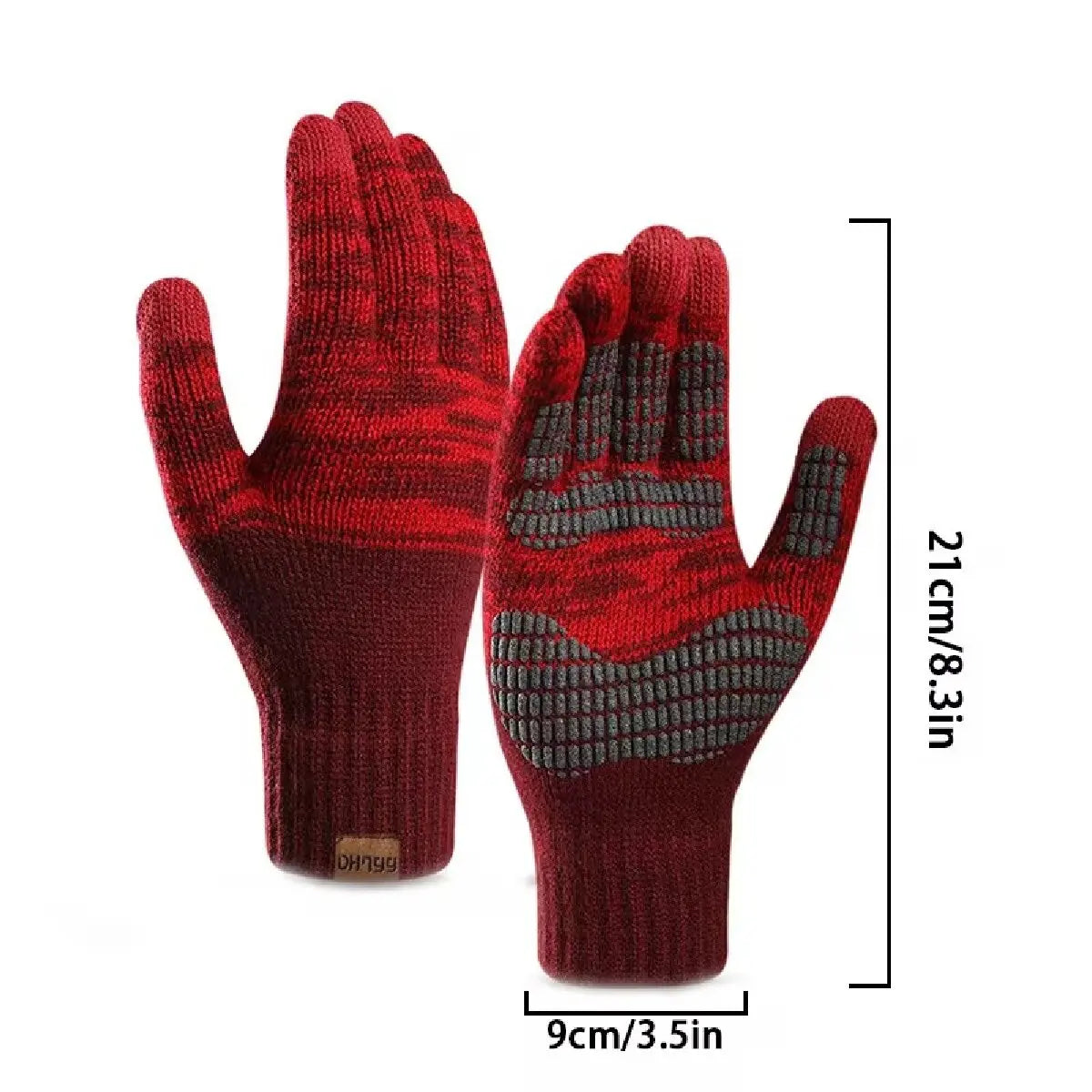 Warm Knitted Gloves – Solid Color Business Gloves