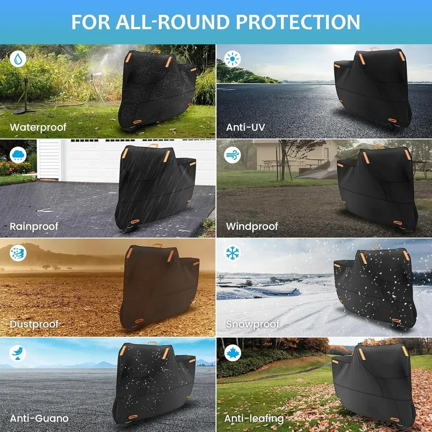 Waterproof Motorcycle Cover – UV-Protective & Durable