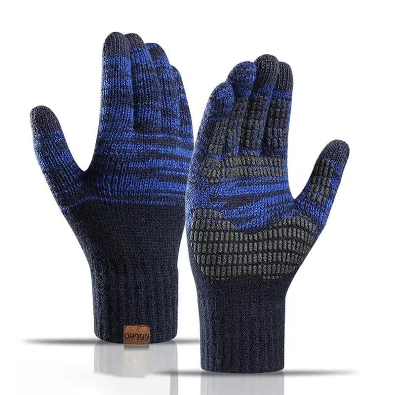 Warm Knitted Gloves – Solid Color Business Gloves