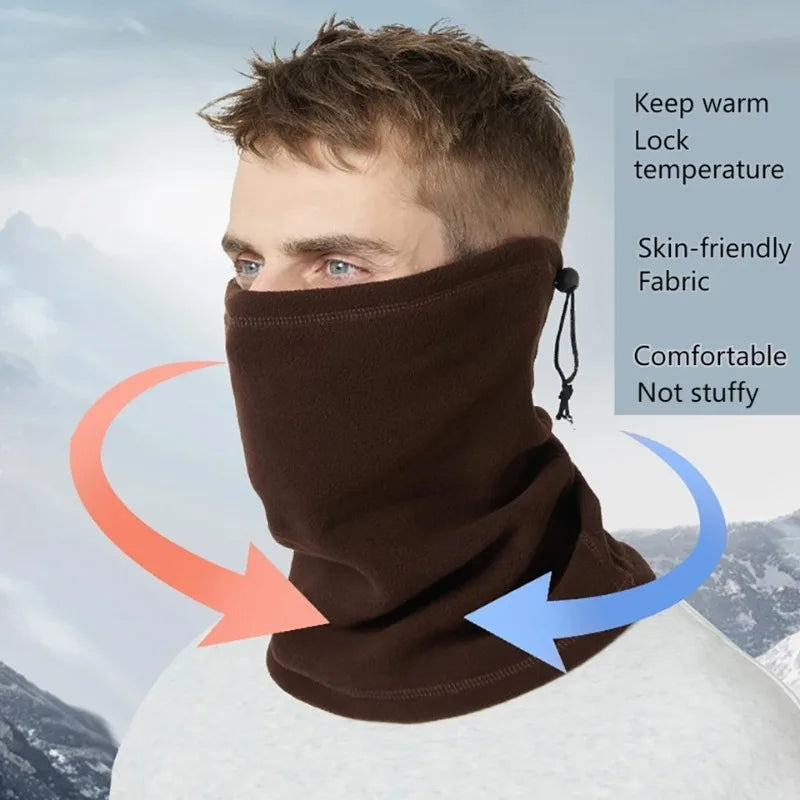 Winterse nekwarmer/gaiter – winddicht halfgelaatsmasker