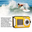 Waterproof Camera – 2.7K Video & HD Photo, 10ft Underwater
