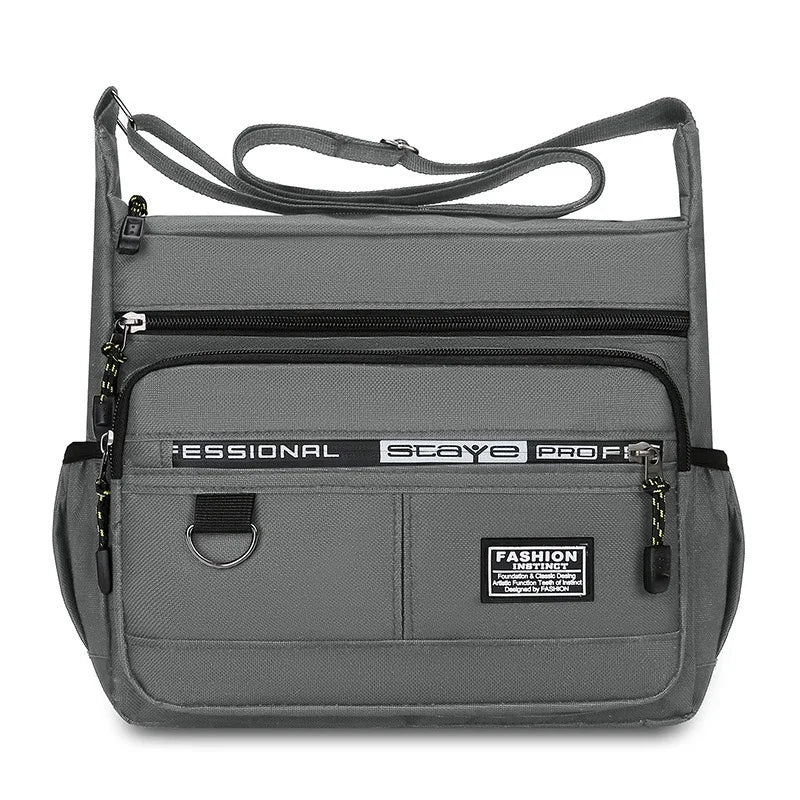 Men’s Waterproof Shoulder Bag – Compact Crossbody Messenger