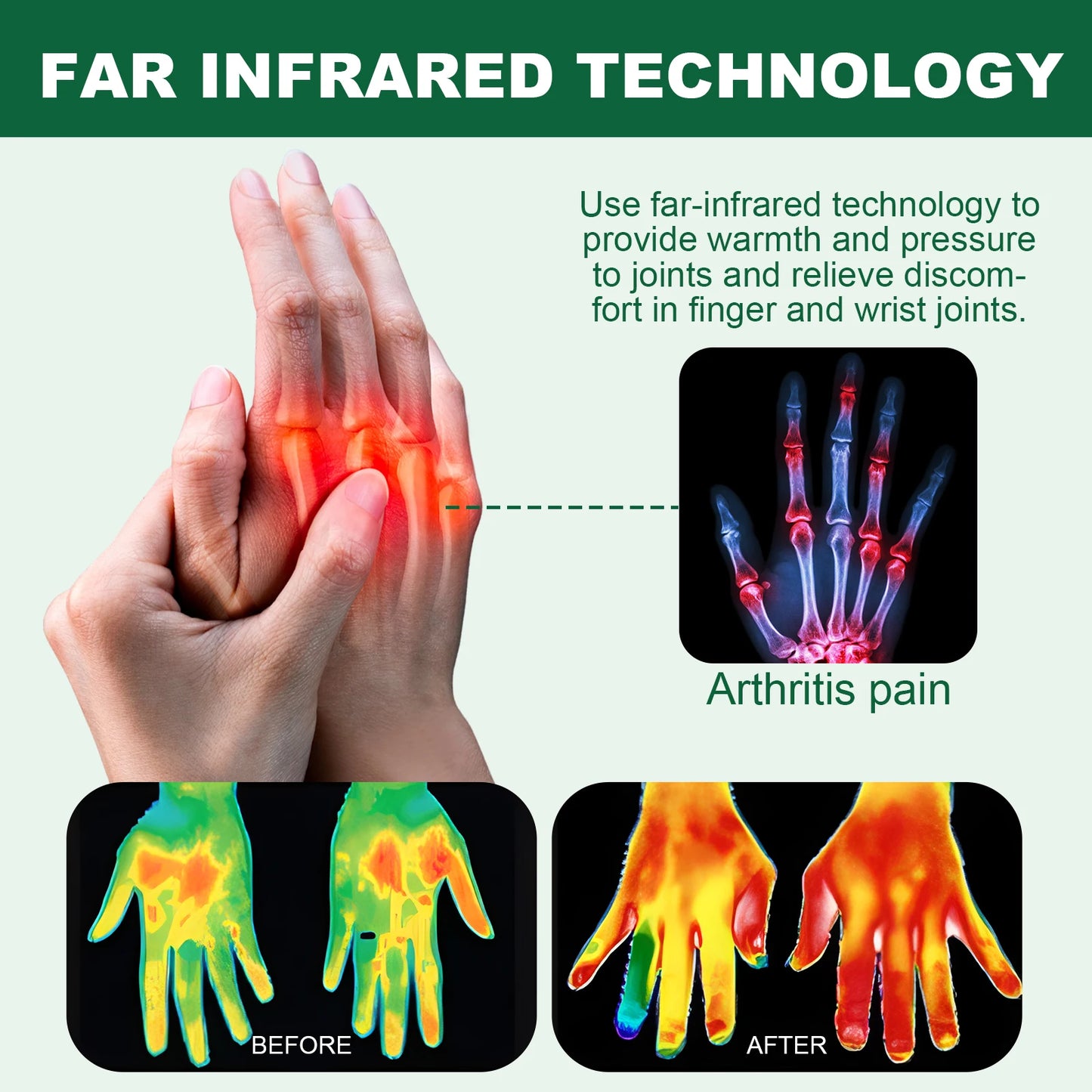 Gants de compression pour soulager les douleurs arthritiques