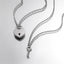 Set van twee kettingen – hangers met liefdesslot en sleutel