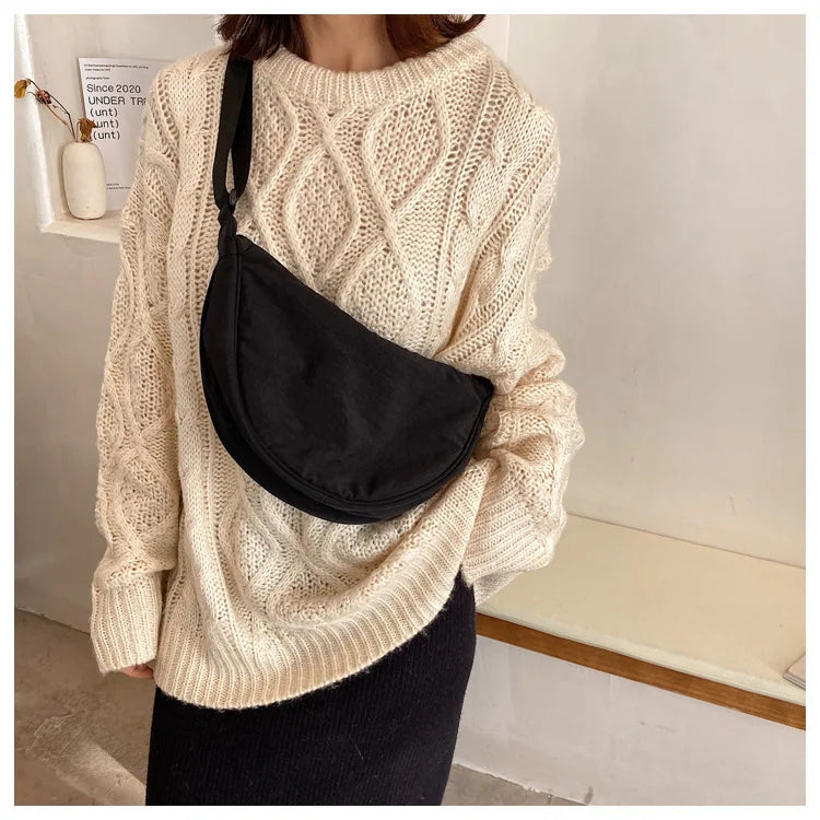 Sac à bandoulière en nylon pour femmes – Sac à main de voyage