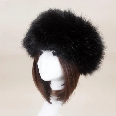Fluffy Faux Fur Winter Headband – Earwarmer  Cold Weather