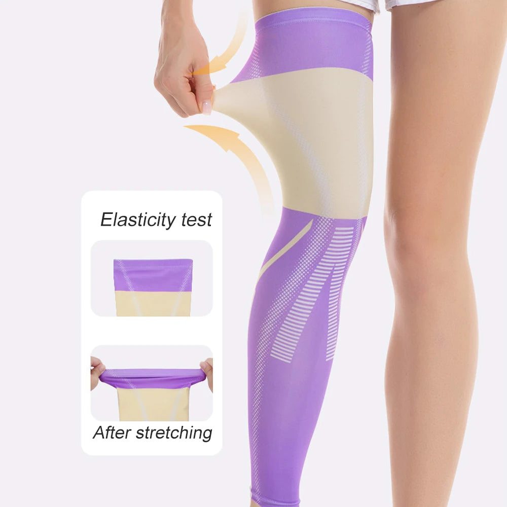 Full-Length Compression Leg Sleeve – Sports Support Sock
