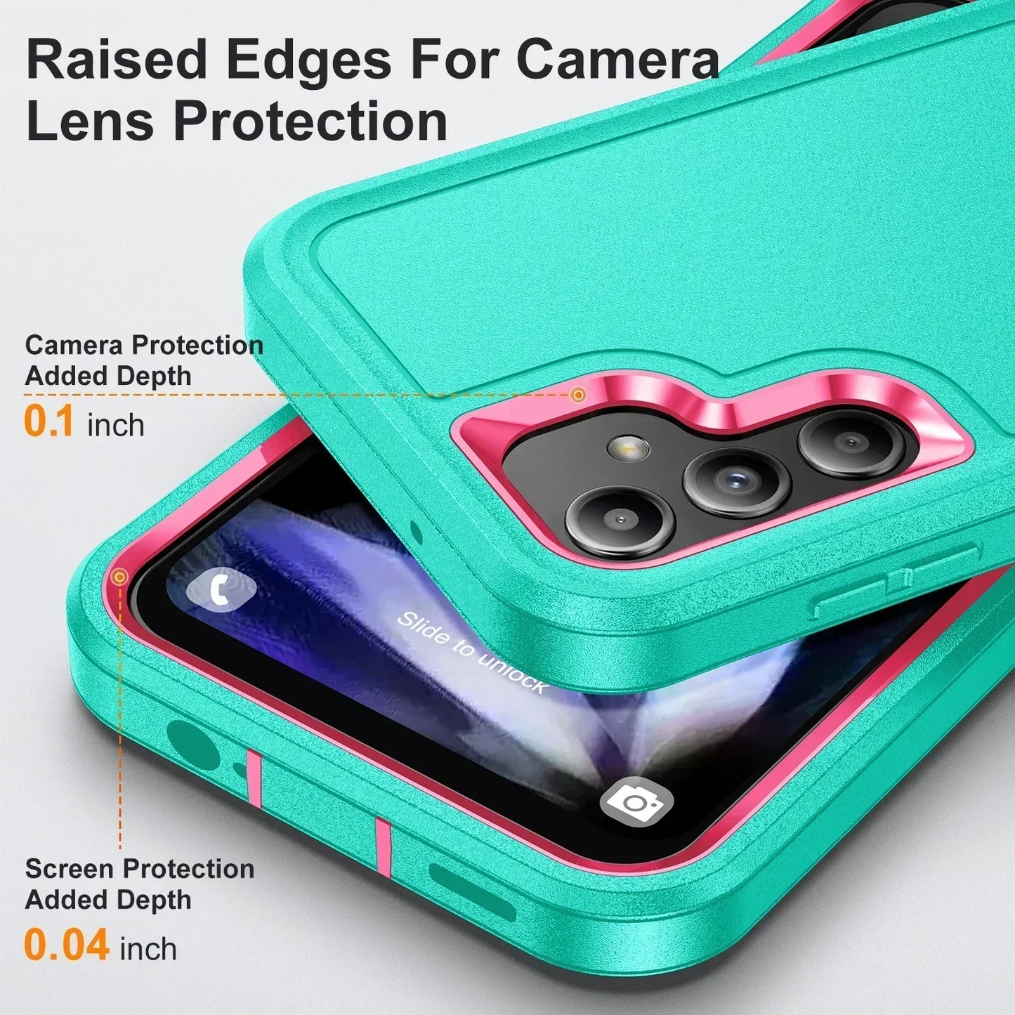 Étui à rabat en cuir 3-en-1 premium pour Samsung Galaxy – Protection intégrale