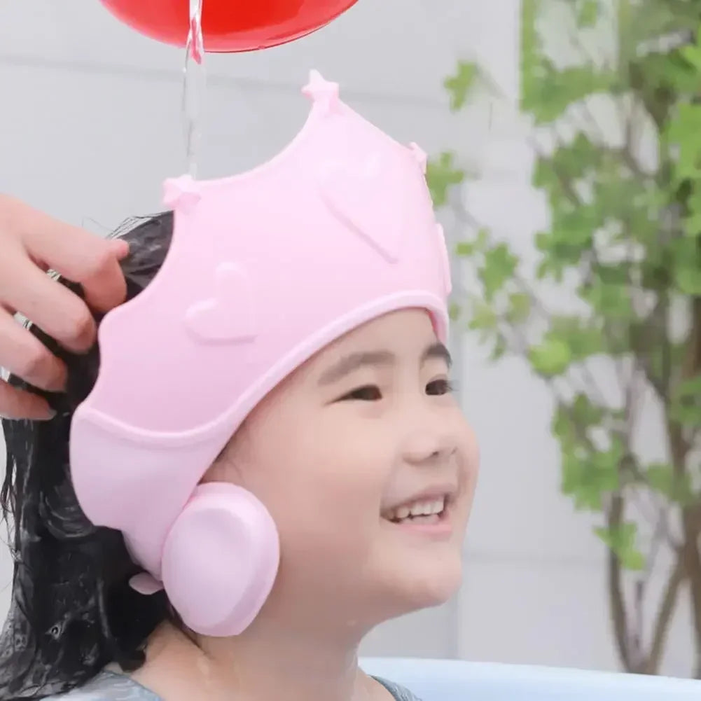 Bonnet de douche ajustable pour bébé – Doux pour le lavage des cheveux et la protection des oreilles des enfants
