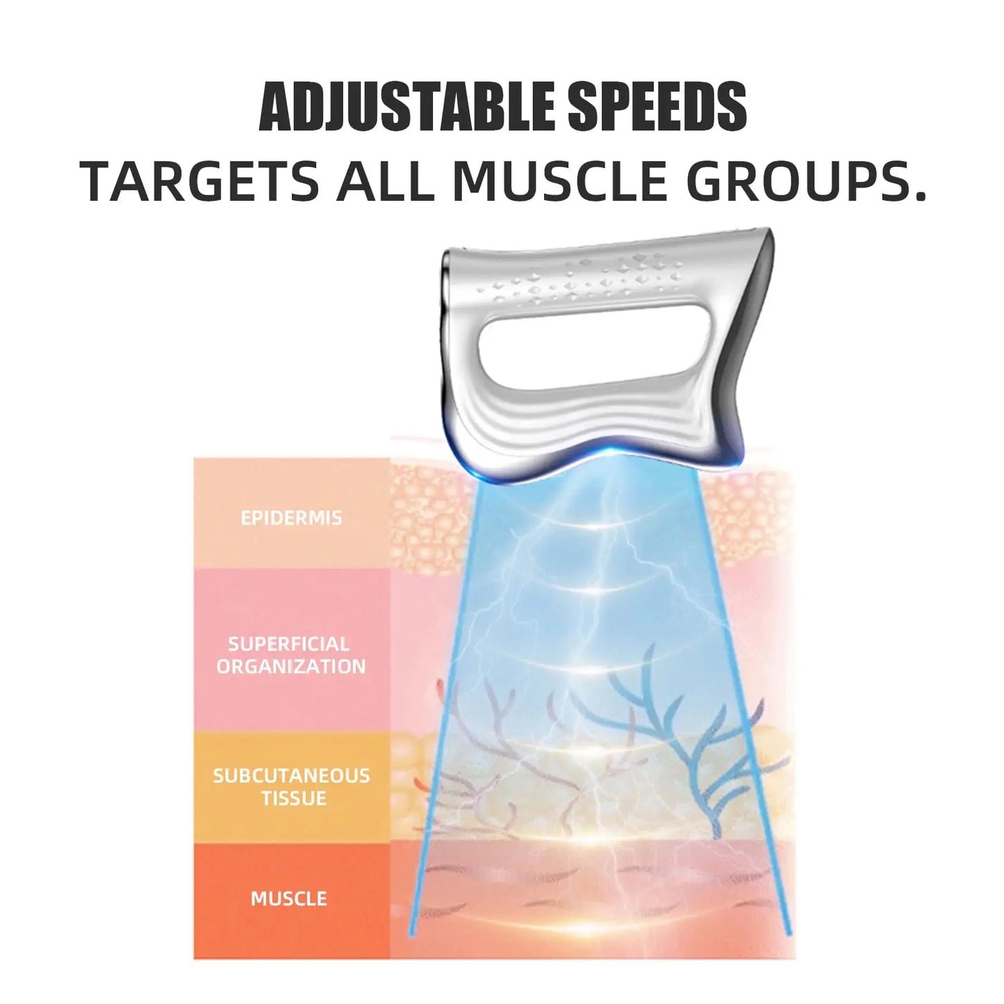 Vibration Massage Tool Electric Fascia Knife for Body Lifting