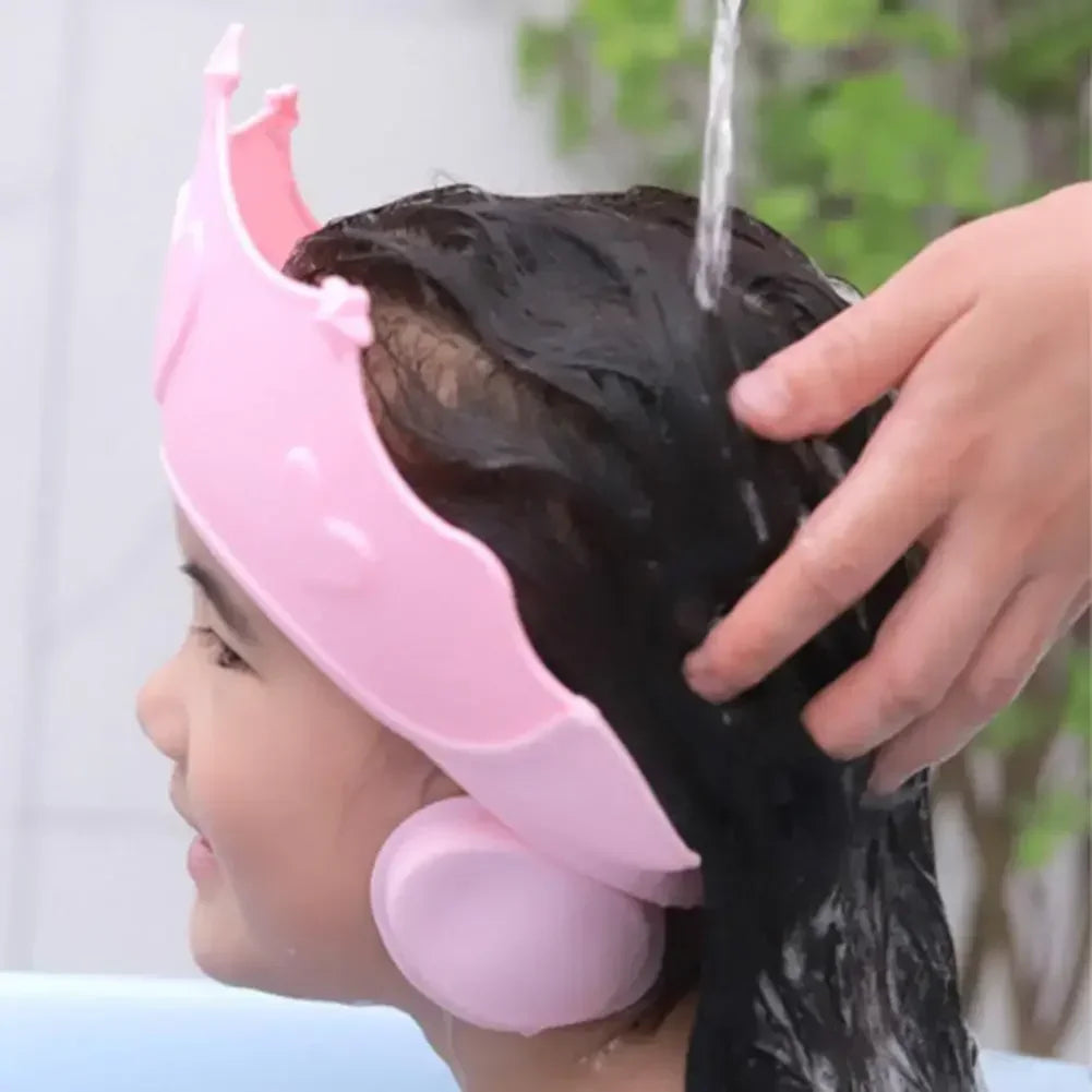 Bonnet de douche ajustable pour bébé – Doux pour le lavage des cheveux et la protection des oreilles des enfants
