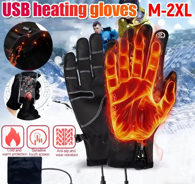 Electric Heated Winter Gloves – Waterproof Rechargeable