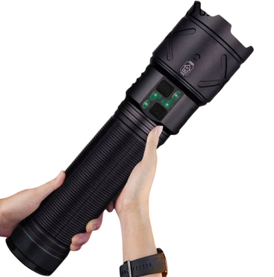 LED Flashlight – 3000m Tactical Zoomable Rechargeable Torch