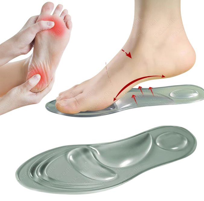 Orthopedic Gel Insoles – Plantar Fasciitis Relief & Foot Correction