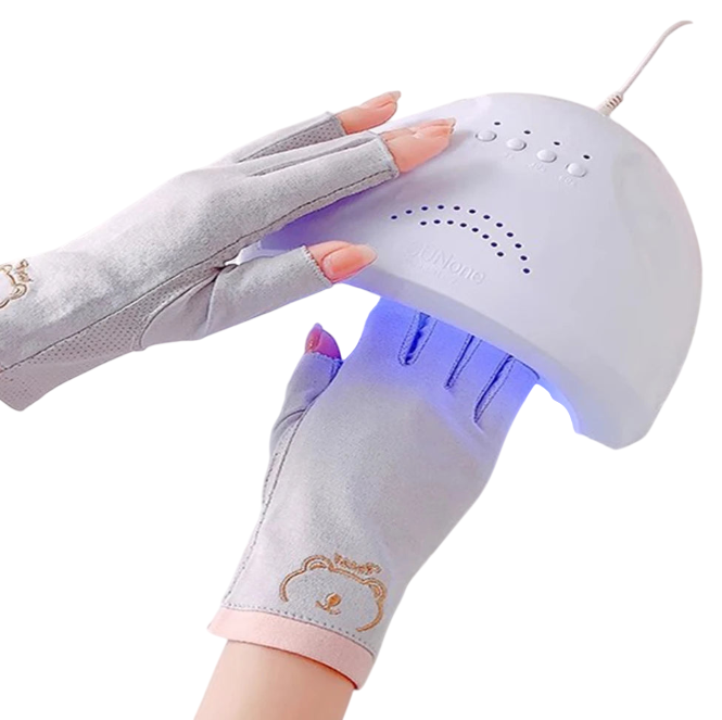 Nail Gloves – Anti-UV Breathable Manicure Fingerless Gloves