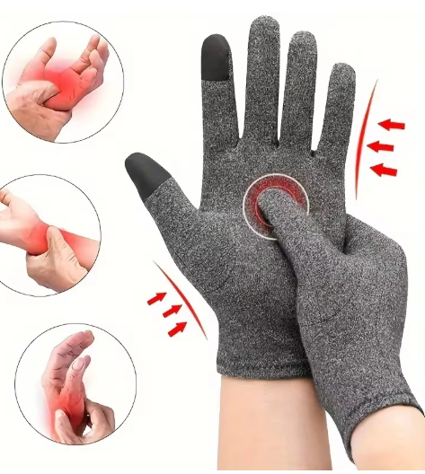 Unisex Full Finger Compression Gloves – Pain Relief Therapy