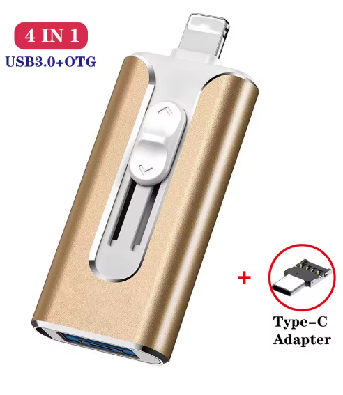 OTG USB Flash Drive – 4-in-1 High-Speed Storage for Devices