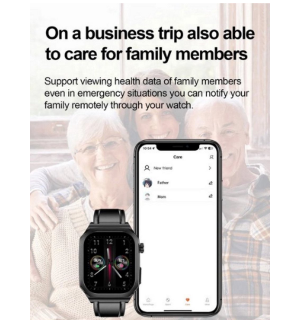 Gezondheids Smartwatch – Bloedglucose, ECG