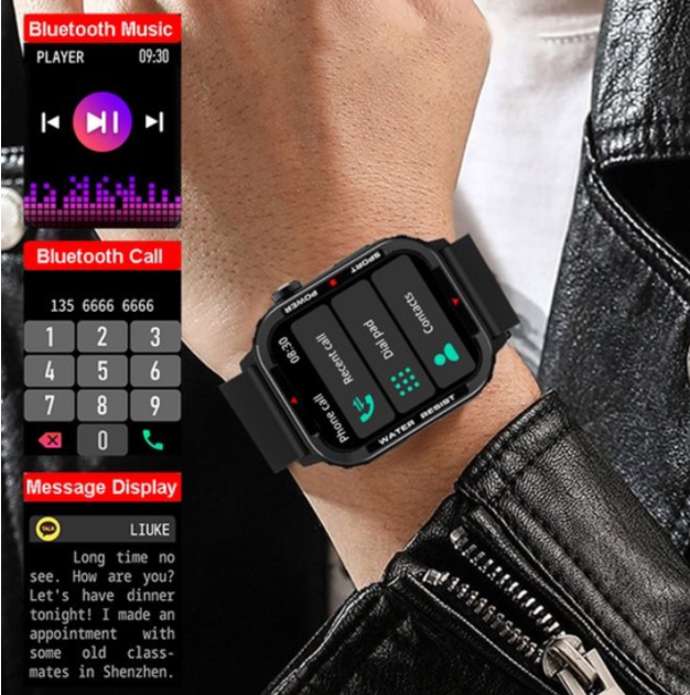 Gezondheids Smartwatch – Bloeddruk, 123+ Sportopties