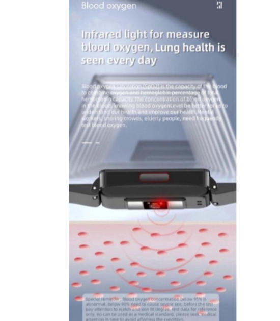 Gezondheids Smartwatch – Glucose, Bloeddruk Monitoring