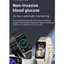 Gezondheids Smartwatch – Glucose, Bloeddruk Monitoring