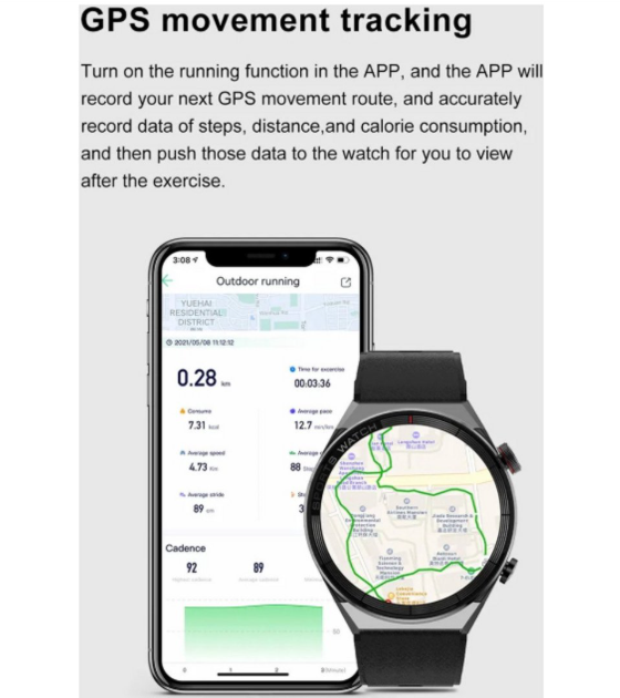 Zakelijke Smartwatch – AMOLED Display, NFC Toegang