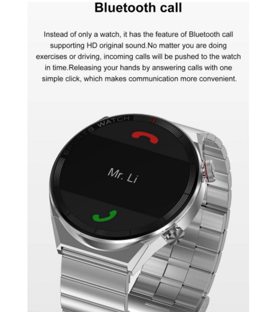 Zakelijke Smartwatch – AMOLED Display, NFC Toegang