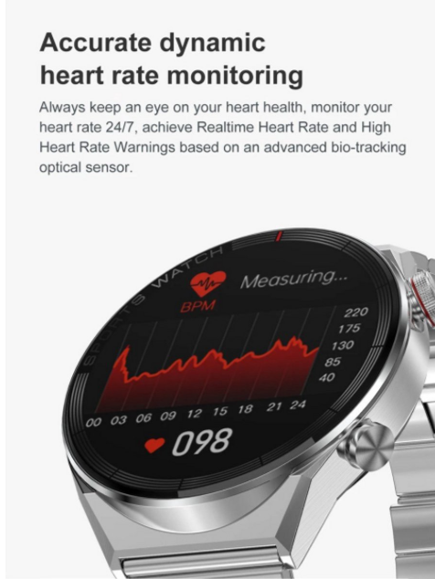 Zakelijke Smartwatch – AMOLED Display, NFC Toegang