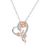 Elegant Red Heart Gift Box with Luxury Rose Necklace