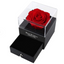 Coffret cadeau romantique noir élégant avec collier caché « Je t'aime »