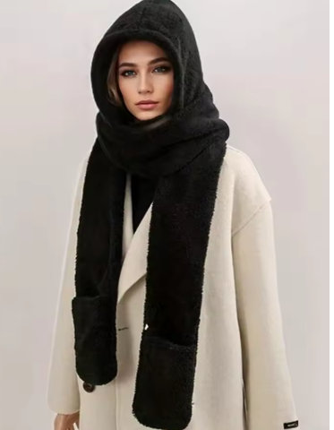 Luxury Winter Scarf for Women – Plush Soft with Silk Tie