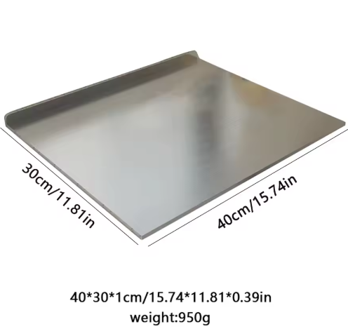 L-Shaped Chopping Board – Double-Sided Stainless Steel