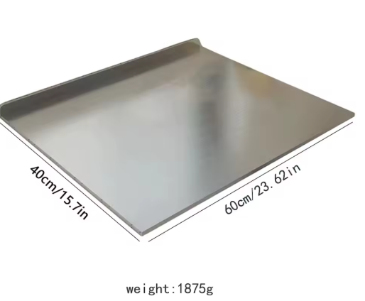 L-Shaped Chopping Board – Double-Sided Stainless Steel
